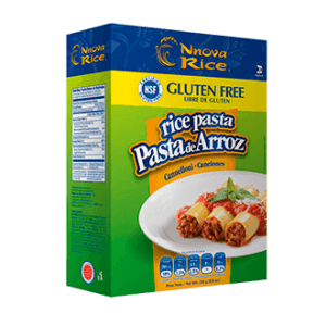 Pasta Alimenticia en forma de Canelón a base de Arroz Libre de Gluten
