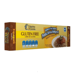 Pasta Alimenticia en forma de Espagueti a base de Arroz Integral Libre de Gluten