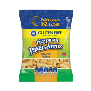 Pasta Alimenticia en forma de Macarrón a base de Arroz Libre de Gluten