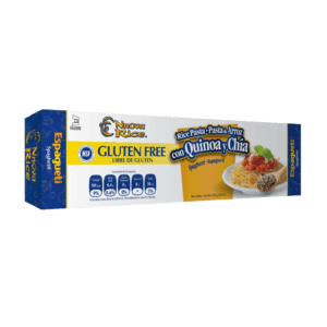 Pasta Alimenticia en forma de Espagueti a base de Arroz con Quinoa y Chía Libre de Gluten