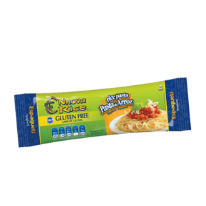 Pasta alimenticia en forma de Espagueti a base de Arroz Libre de Gluten